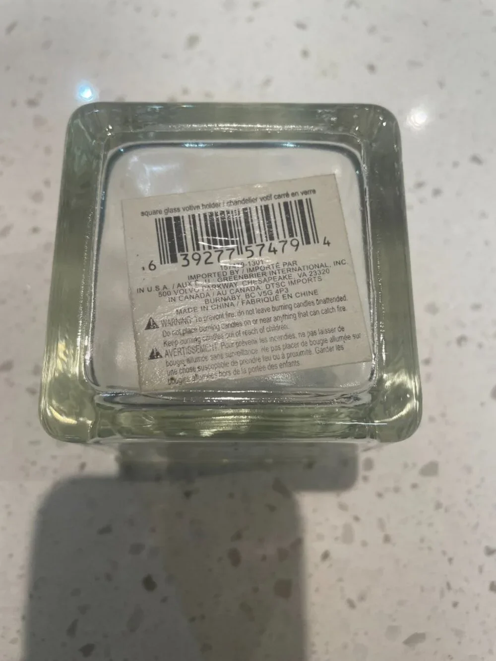 Glass Candle Holder